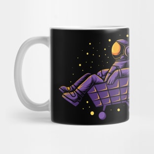 Astronaut Playing Trolley Funny Mug